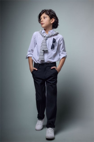 Resim Defacto Erkek Çocuk Kanvas Pantolon G3836A8/BK27