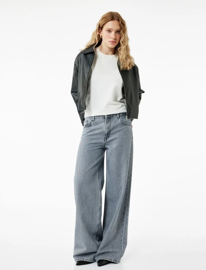 Resim Koton Kadın Jean Pantolon 6WAL40186MD