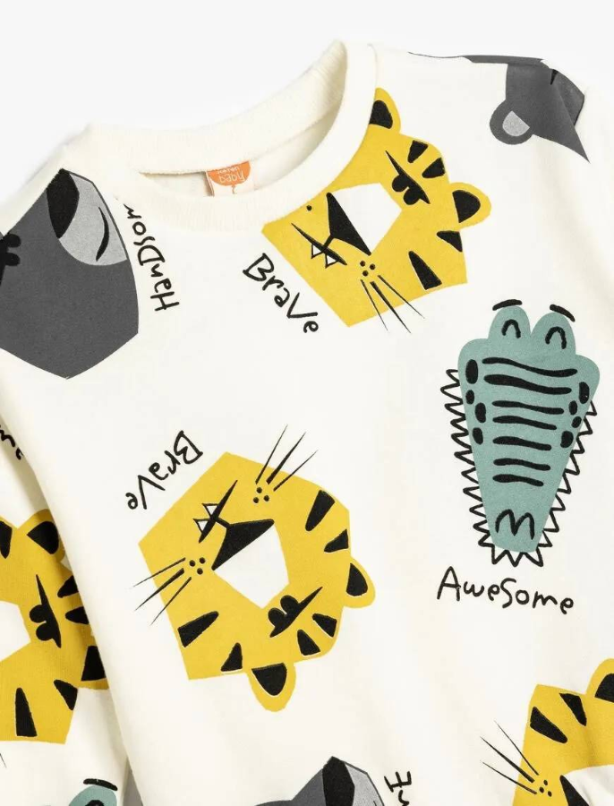 Resim Koton Erkek Bebek Sweat 5SMB10131TK