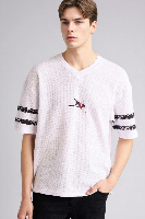 Resim Defacto Erkek T-shirt F8669AX/WT34