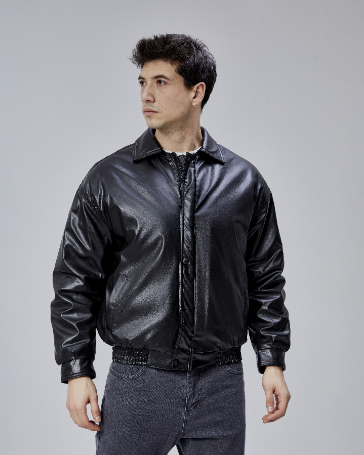 Resim Yenikoza Erkek Deri Mont ve Ceket