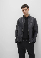 Resim Mavi Erkek Deri Mont M0110634-71379