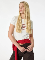 Resim Koton Kadın T-shirt 6SAL10102IK