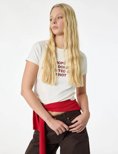 Resim Koton Kadın T-shirt 6SAL10102IK