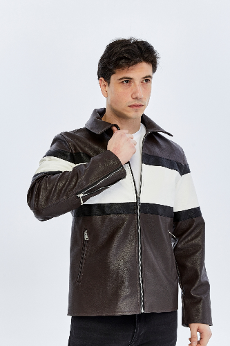 Resim Trender Erkek Deri Mont ve Ceket