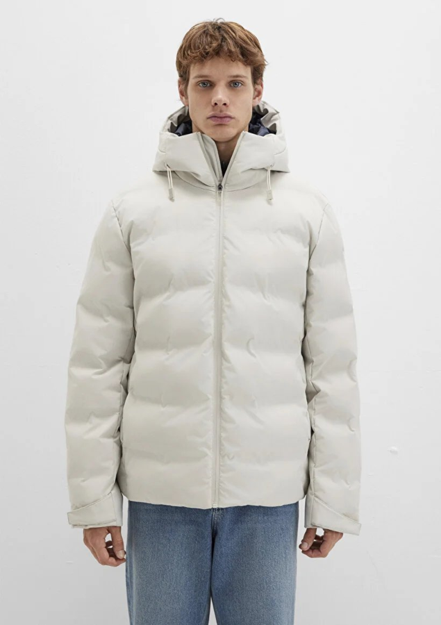 Resim Mavi Kapüşonlu Erkek Ceket M0110313-70144