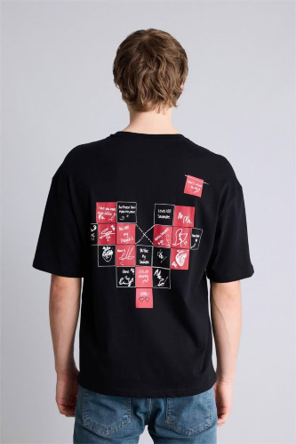 Resim Defacto Erkek T-shirt H0573AX/BK81