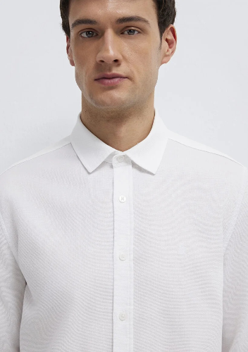 Resim Mavi Uzun Kol Erkek Gömlek M0211656-620