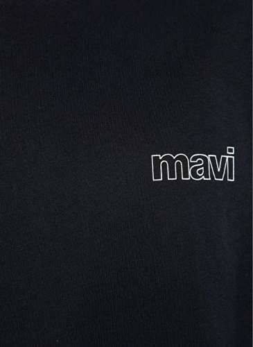 Resim Mavi Kısa Kollu Kadın T-Shirt M1611309-900