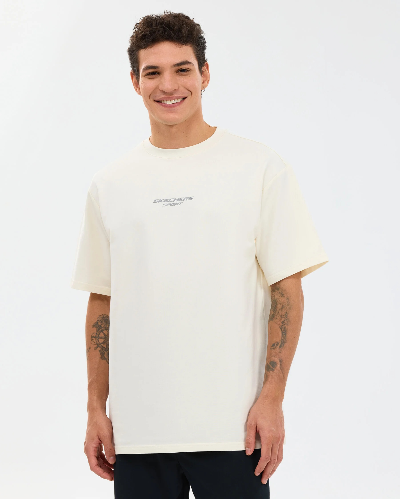 Resim Skechers M Graphic Tee Reflect Logo Oversize T-Shirt Erkek T-shirt S231094-3855