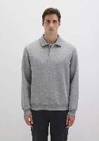 Resim Mavi Yarım Düğmeli Erkek Sweat M0S10420-80018