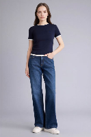 Resim Defacto Kadın T-shirt F3504AX/NV245