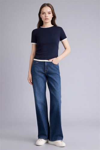 Resim Defacto Kadın T-shirt F3504AX/NV245