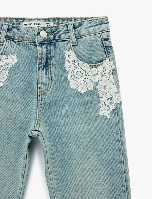 Resim Koton Kız Çocuk Jean Pantolon 6SKG40077AD