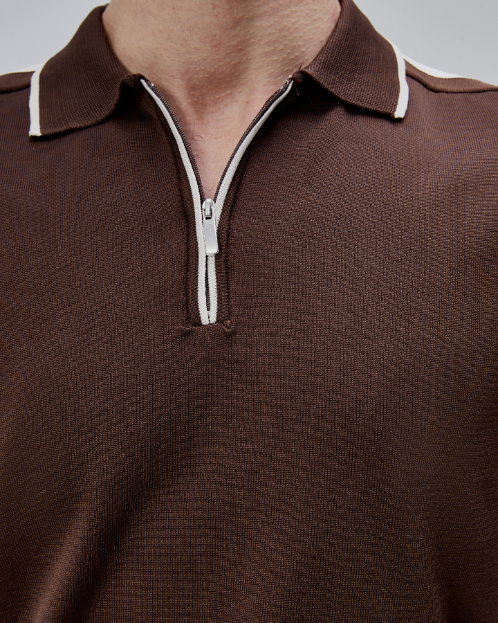 Resim Paul&More Erkek Triko Kazak 18042 Fermuarlı Polo Pl