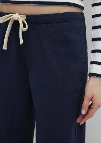 Resim Mavi Kadın Kanvas Pantolon M1011203-89101