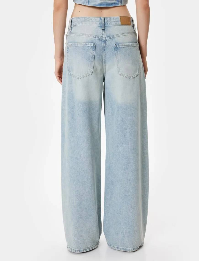 Resim Koton Kadın Jean Pantolon 5Wal40089Md