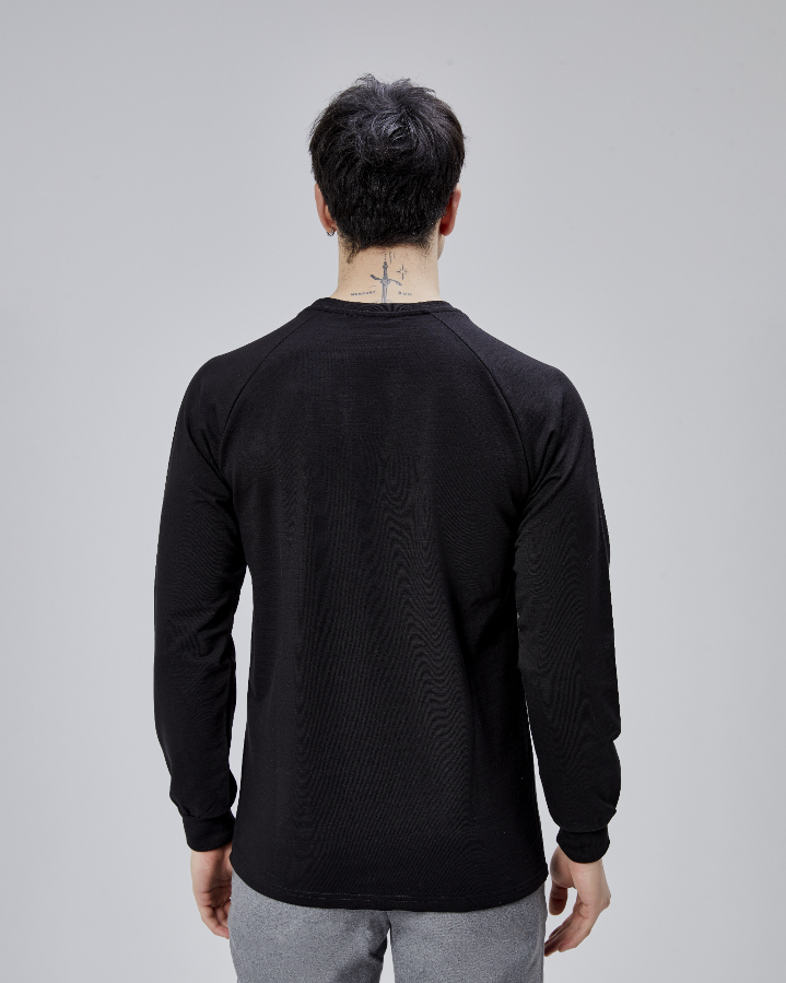 Resim Paul&More Erkek Sweat Pozitif Baskı Reglan Kol Bürümcük