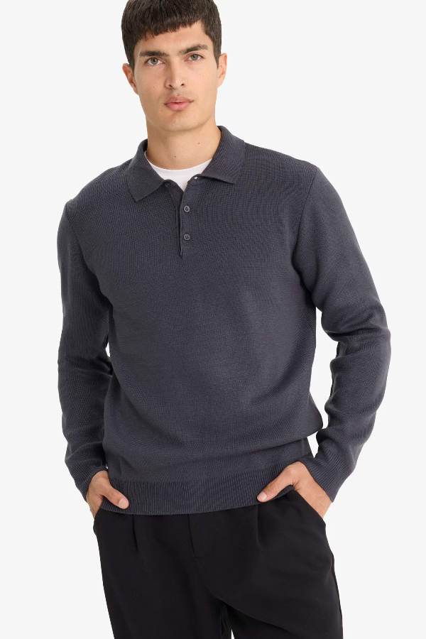 Resim Defacto Erkek  Kazak F1523AX/GR308