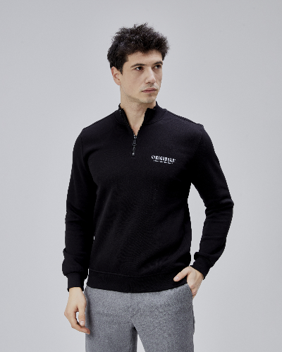 Resim Paul&More Erkek Sweat Model 1 Yarım Fermuarlı
