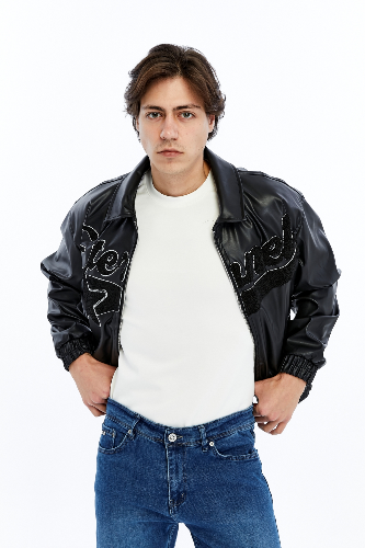 Resim Trender Erkek Deri Mont ve Ceket