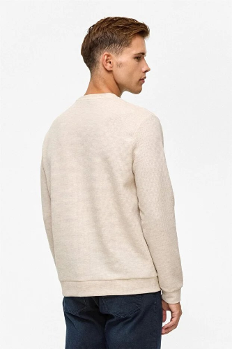 Resim SW2013700005 O Yaka Waffle Erkek Sweat