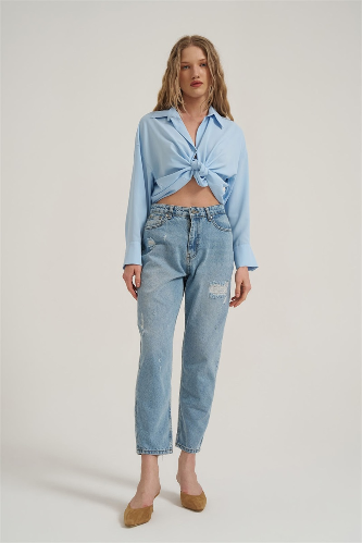 Resim QUZU Kadın Kanvas Pantolon