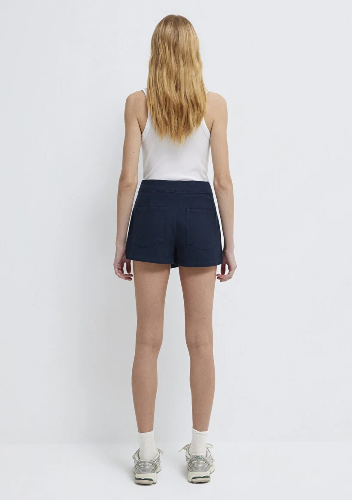 Resim Mavi Kadın Kot&Kanvas Şort M1410248-82318