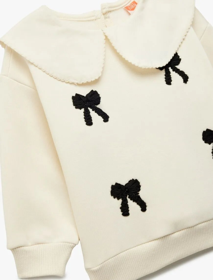 Resim Koton Kız Bebek Sweat 6WMG10080AK