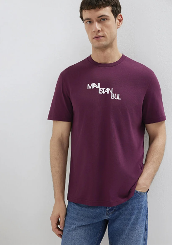 Resim Mavi Erkek T-shirt M0612274-70670