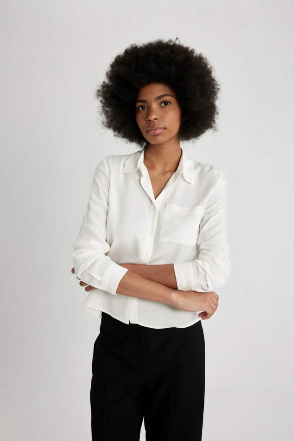 Resim Defacto Kadın Uzun Kol Gömlek W3614AZ/WT32