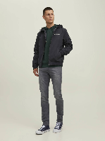 Resim Jack & Jones Jjerush Hood Bomber Noos Erkek Mont 12200208