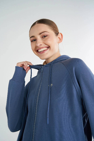 Resim Hummel Hml Frans Zip Hoodie Kadın Ceket 922398-8588