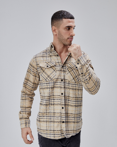 Resim Paul&More Çift Cep Kapaklı Erkek Gömlek 8055-3