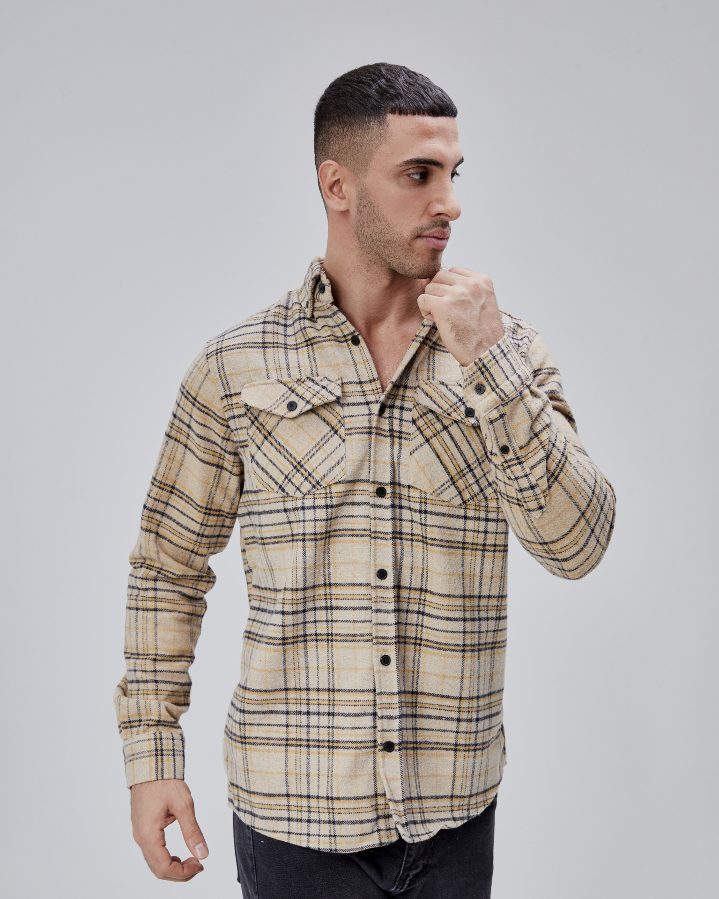 Resim Paul&More Çift Cep Kapaklı Erkek Gömlek 8055-3