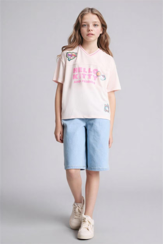 Resim Defacto Kız Çocuk T-shirt G8195A8/PN344