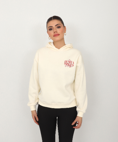 Resim Viole&More Princes Baskı Kadın Sweat 113