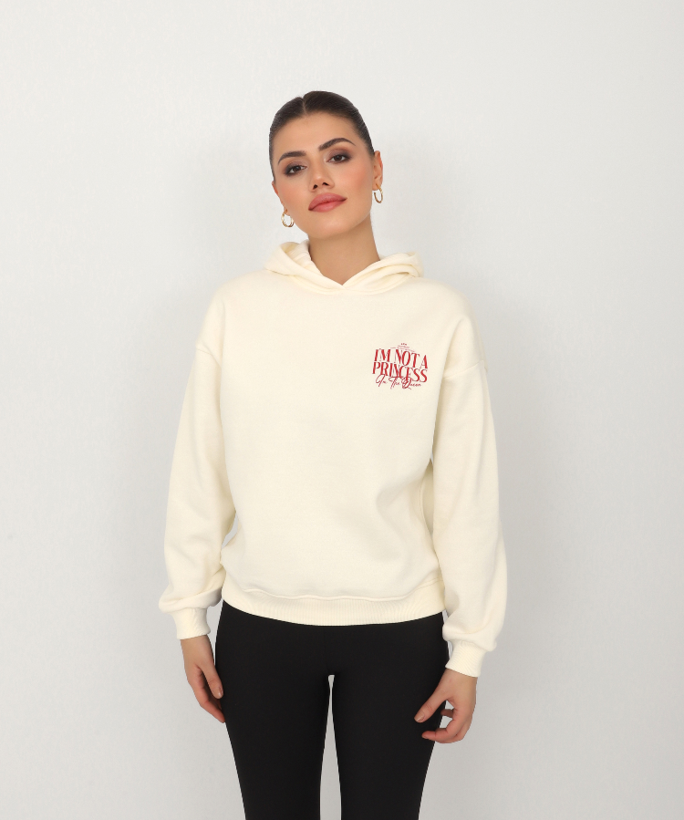 Resim Viole&More Princes Baskı Kadın Sweat 113