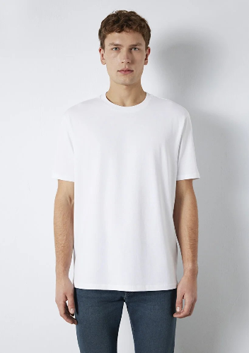 Resim Mavi Erkek T-shirt M0613199-620