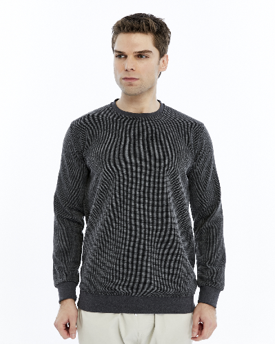 Resim Paul&More Erkek Sweat Essentıals Baskı Ottoban