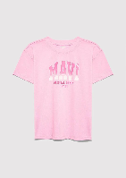 Resim Mavi Jenerik Kız Çocuk T-Shirt M7610386-70972