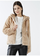 Resim Only Onlvida Fur Hooded Jacket Cc Otw Mont 15260047
