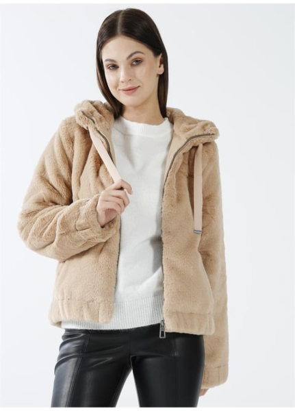 Resim Only Onlvida Fur Hooded Jacket Cc Otw Mont 15260047