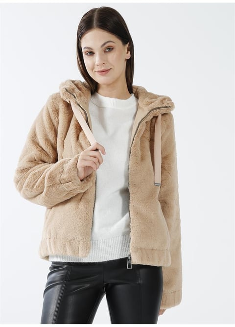 Resim Only Onlvida Fur Hooded Jacket Cc Otw Mont 15260047