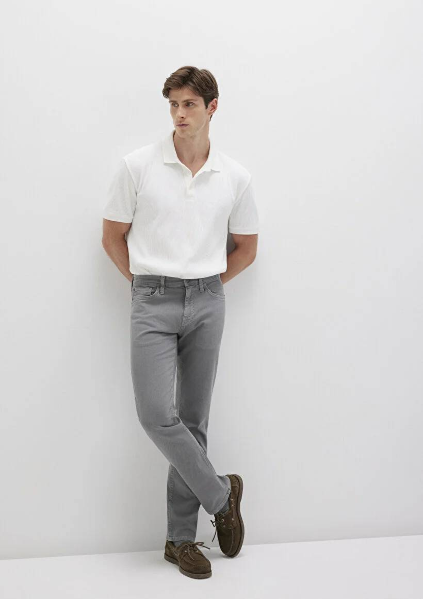 Resim Mavi Martin Pewter Erkek Kanvas Pantolon M0037831022