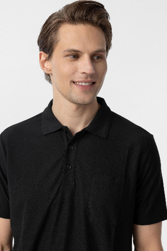 Resim Süvari Waffle Sıfır Yaka Erkek T-shirt Sts1014000001