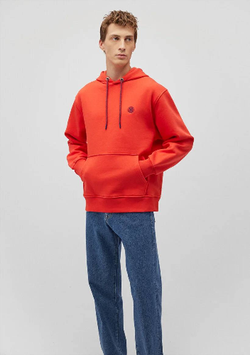 Resim Mavi Kapüşonlu Erkek Sweatshirt M065809-70481