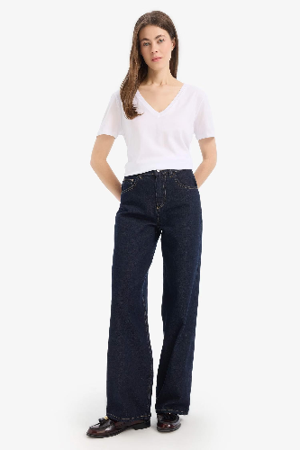 Resim Defacto Kadın Kısa Kol T-shirt W9578AZ/WT34