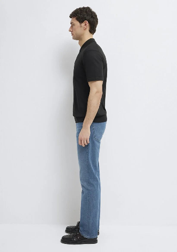 Resim Mavi Erkek Triko T-shirt M0710249-900