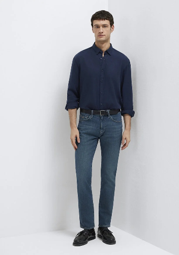 Resim Mavi Marcus Erkek Jean Pantolon M00351A1735